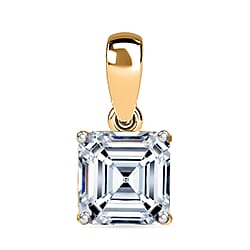 LUXURIANT 3 Ct. Lab Grown Diamond Solitaire Pendant in 14K White Gold IGI Certified VS-EF