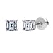 LUXURIANT 3 Ct. Lab Grown Diamond Solitaire Stud Earring with Screw Back in 14K White Gold IGI Certified