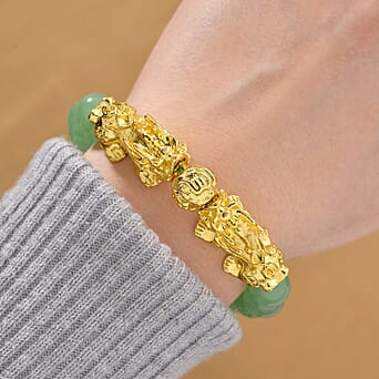 https://tjcuk.sirv.com/Products/81/7/8172075/Green-Aventurine-Bracelet-Size-7-Streachable-in-Yellow-Gold-Plated-150_8172075_1.jpg?w=342&h=342
