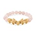 Opalite Beads, Pixiu Bracelet (Size 7 Stretchable) in Yellow Gold Tone 150.00 Ct.