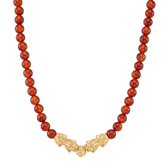 https://tjcuk.sirv.com/Products/81/7/8172090/Red-Agate-Necklace-Size-18-2-Ext-in-Yellow-Gold-Plated-330-00-Ct_8172090.jpg?w=342&h=342