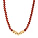 Tigers Eye Beads, Pixiu Necklace (Size 18 - 2 Ext) in Yellow Goldtone 330.00 Ct.