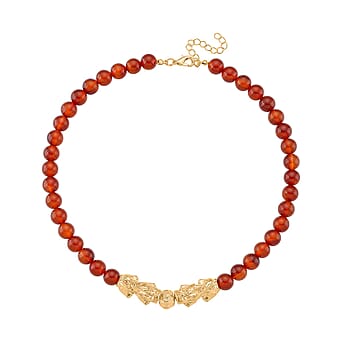 https://tjcuk.sirv.com/Products/81/7/8172090/Red-Agate-Necklace-Size-18-2-Ext-in-Yellow-Gold-Plated-330-00-Ct_8172090_2.jpg?w=342&h=342