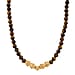 Tigers Eye Beads, Pixiu Necklace (Size 18 - 2 Ext) in Yellow Goldtone 330.00 Ct.