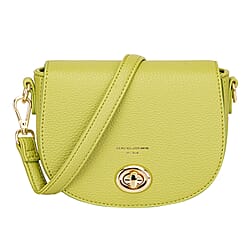 David Jones Stylish Round Flap Compact Shoulder Bag Lilac