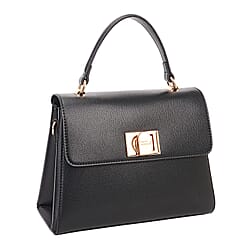 BRAND NEW LAUNCH - David Jones Womens Elegant Flap Closure Handbag with Top Handle - Blue