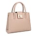 David Jones Classic Satchel Handbag with Top Handle - Cream