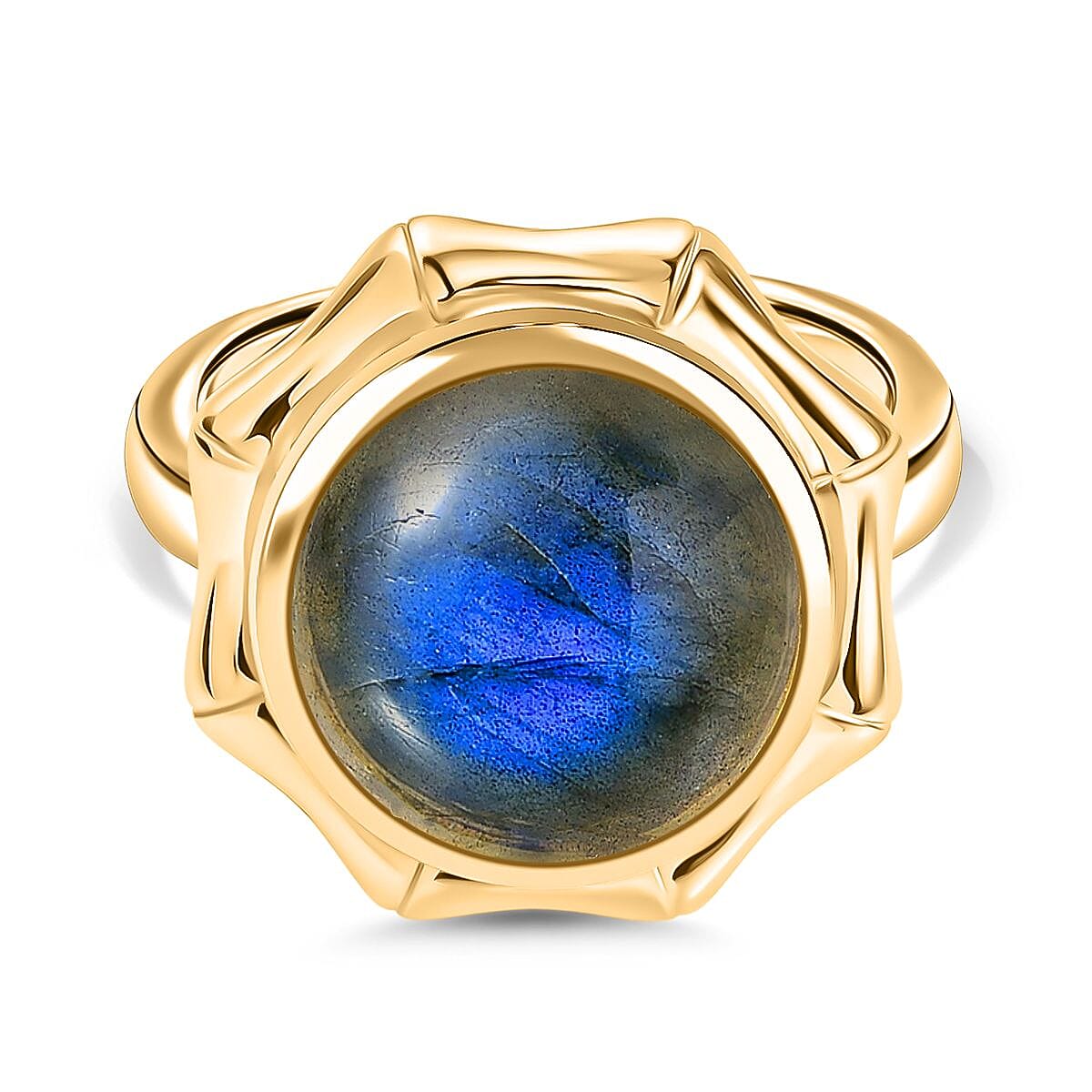 One Time Deal - Labradorite Solitaire Ring 6.824  Ct.