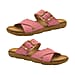 Lotus Womens Assenza Pink Buckle Criss-Cross Mule Sandals