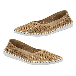 Lotus Ladies Natural Ewelina Slip-On-Shoes