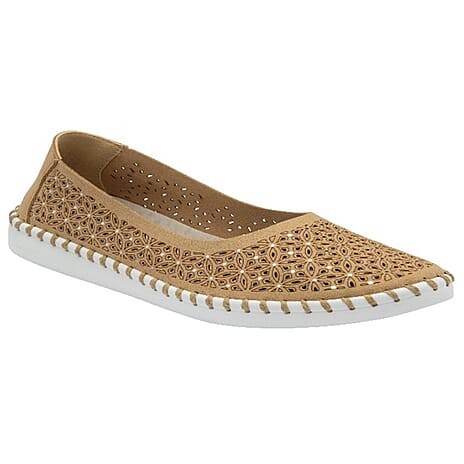 Lotus Ladies Natural Ewelina Slip-On-Shoes (Size - 5)