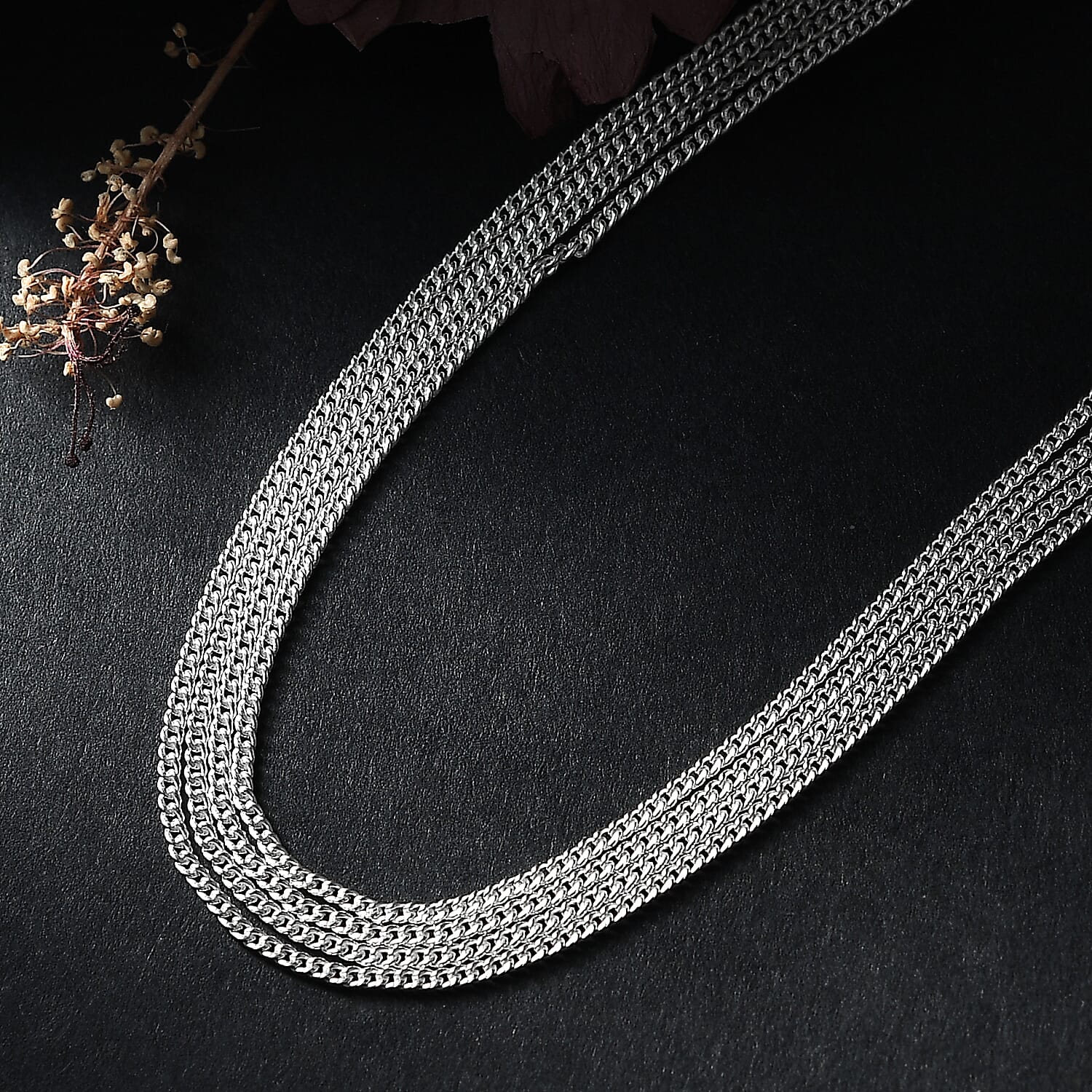 Sterling Silver Necklace (Size - 20)