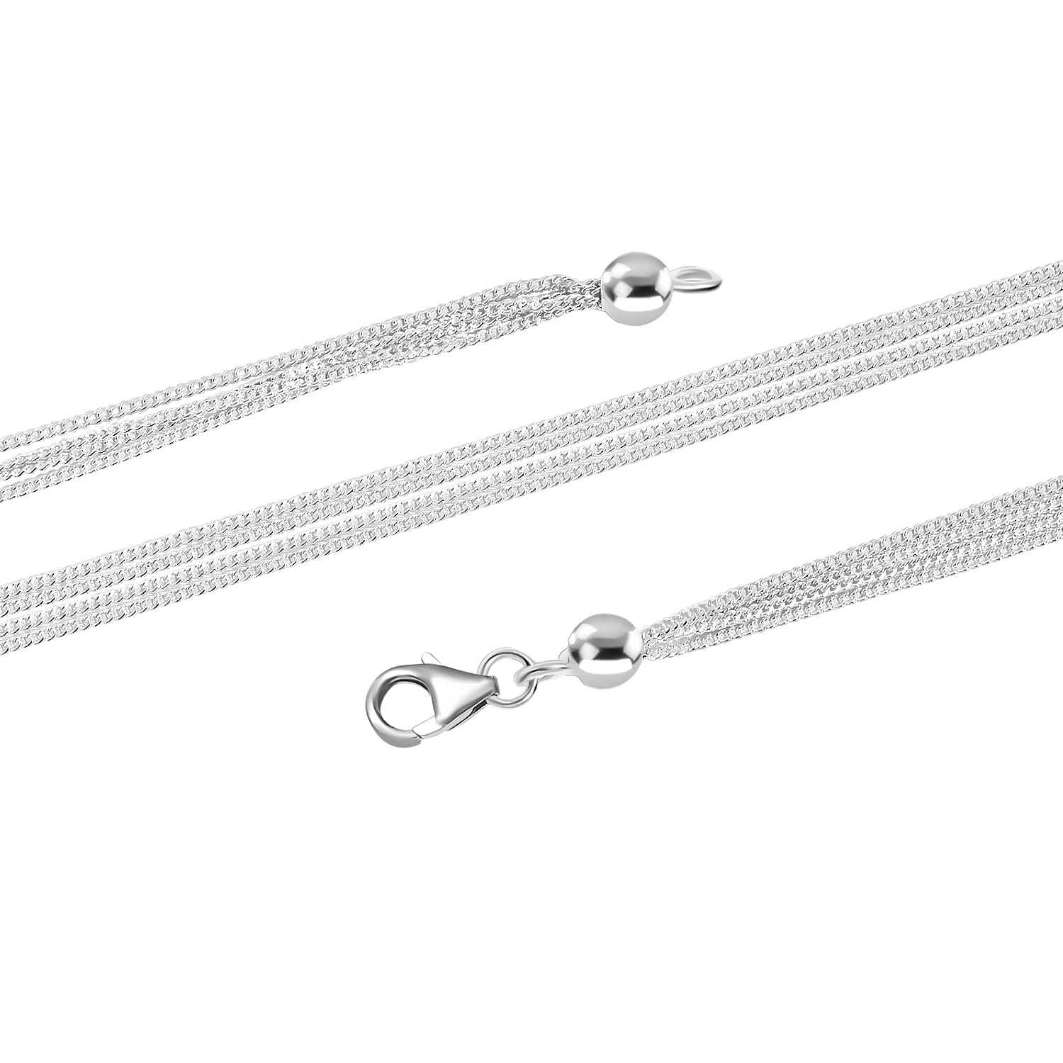 Sterling Silver Necklace (Size - 20)