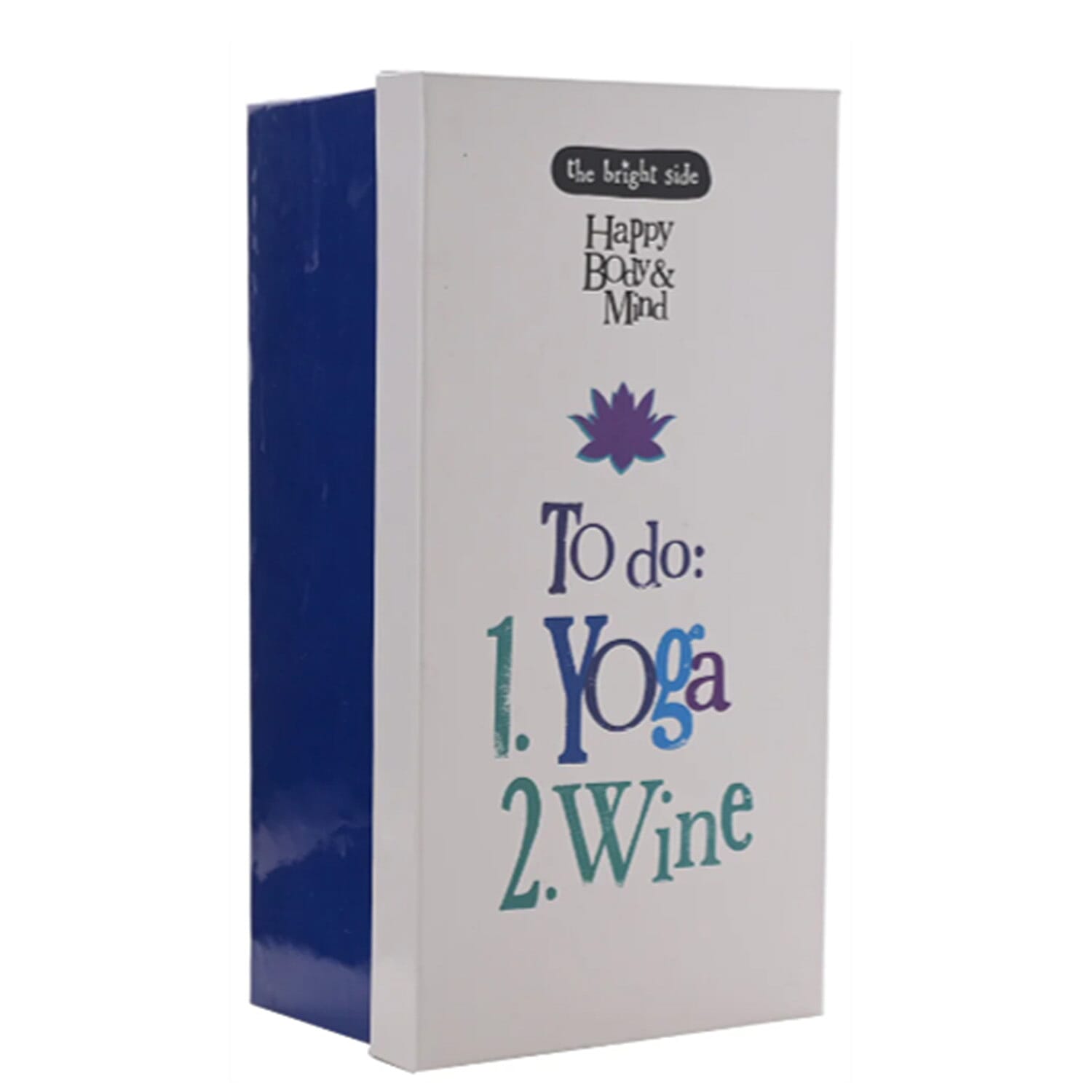 Luxe Wine Glass With Gift Box - Yoga & Wine Theme