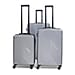 3-Piece Modern Black Luggage Set with 4 Spinner Wheels & Combination Locks (3 Sizes)