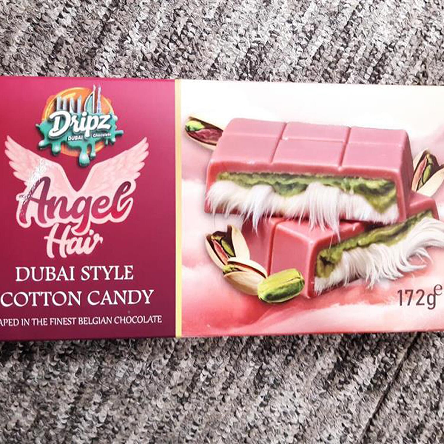 Dubai Chocolate Pistachio Kunafa with Cotton Candy