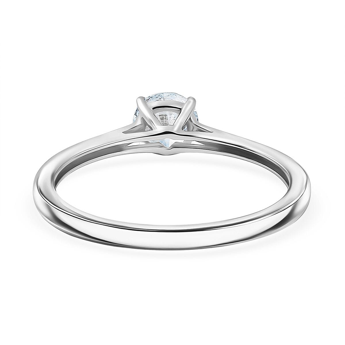 Luxuriant 14K Gold VS-EF Lab Grown Diamond Solitaire Ring