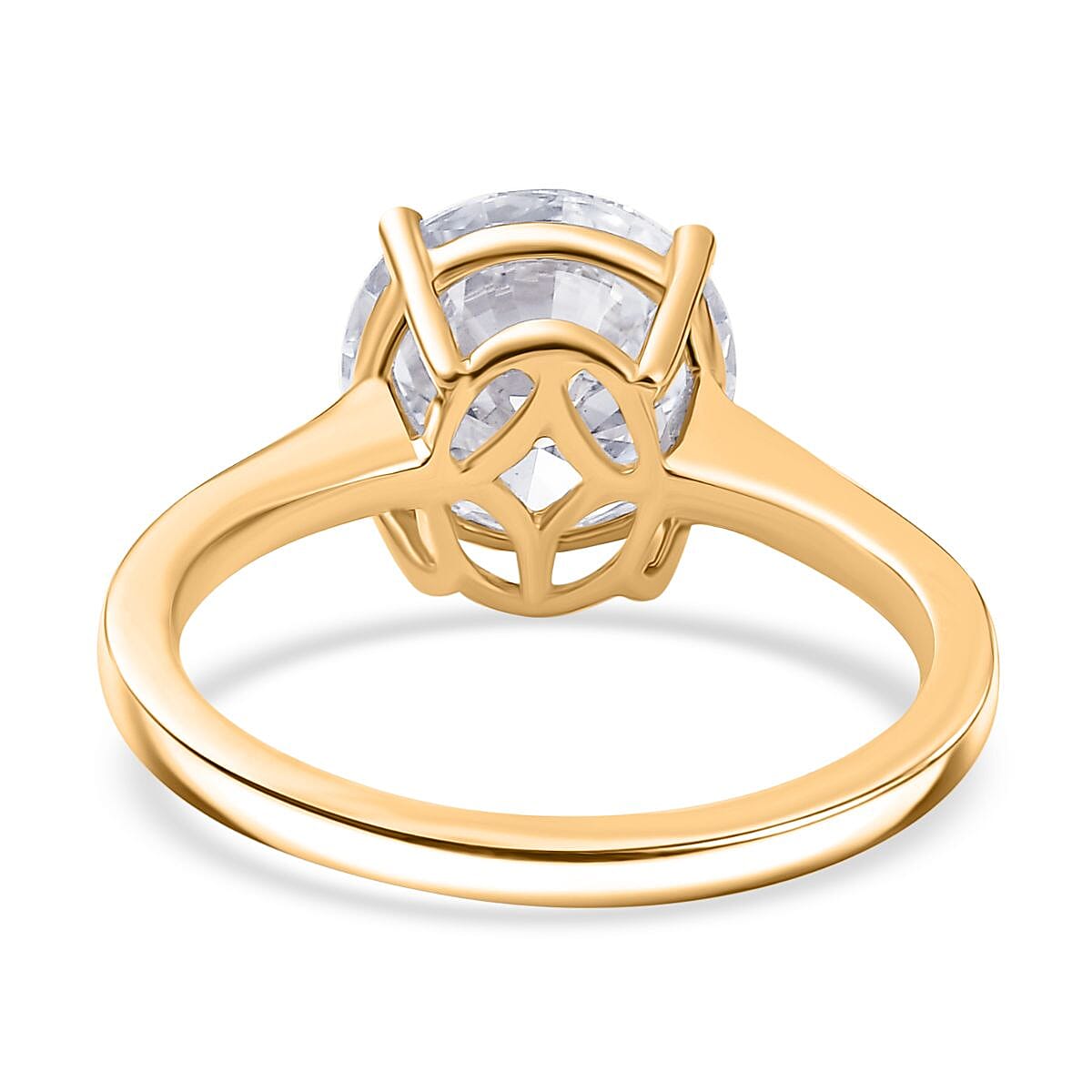 Luxuriant 14K Gold VS-EF Lab Grown Diamond Solitaire Ring
