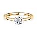 Luxuriant 14K Gold VS-EF Lab Grown Diamond Solitaire Ring