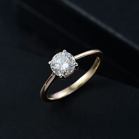 Luxuriant Diamond 14K Yellow Gold VS Lab Grown Diamond EF, VS Solitaire Ring, Gold Wt.2.62 Gms  1.016  Ct.