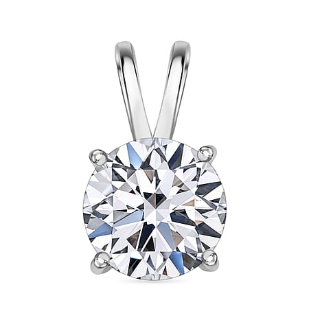 LUXURIANT 3 Ct. Lab Grown Diamond Solitaire Pendant 950 Platinum SGL Certified VS/EF