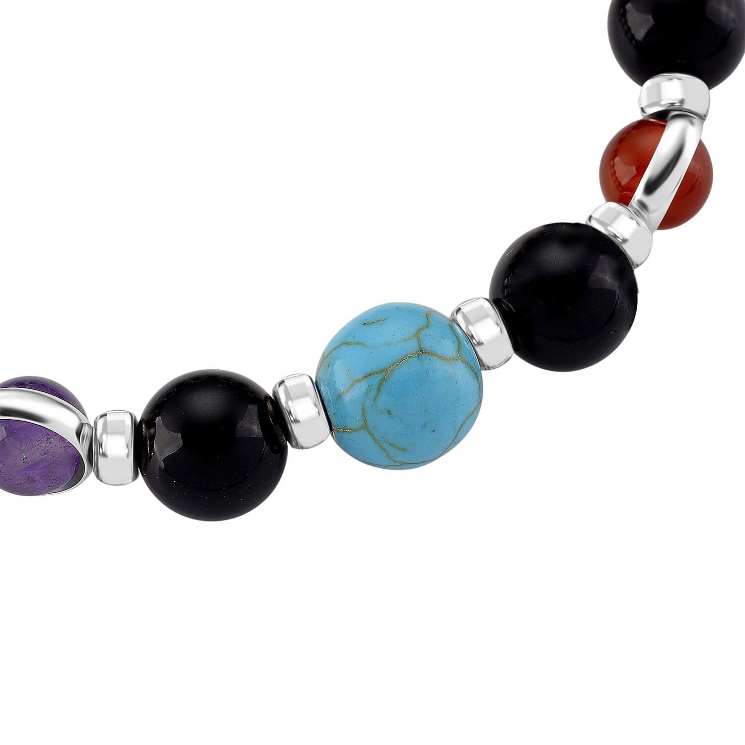 Tucson Find - Multi Gemstones Bracelet (Size - 7 Strachable) 100.00 Ct.