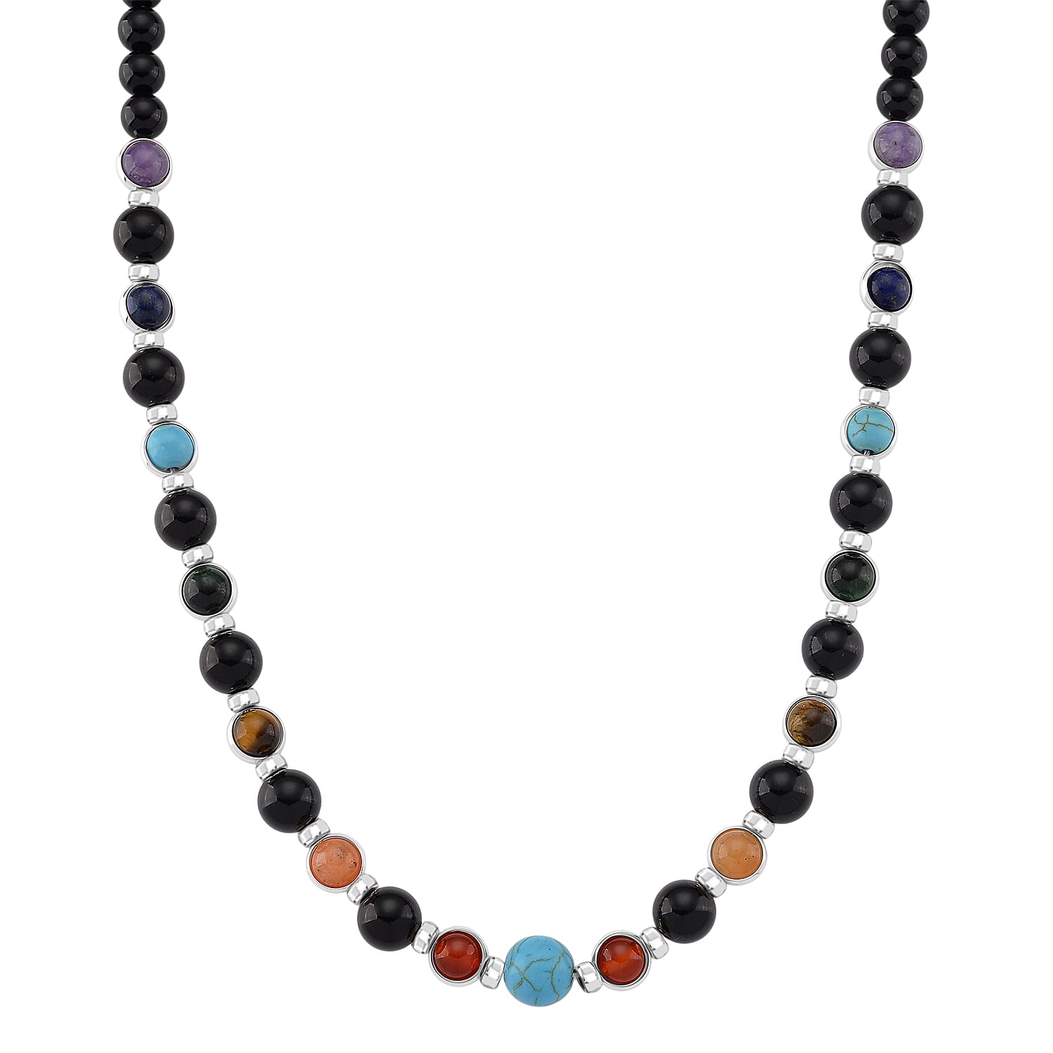 Tucson Find- Multi Gemstones Necklace (Size - 18 - 2) 213.00 Ct.