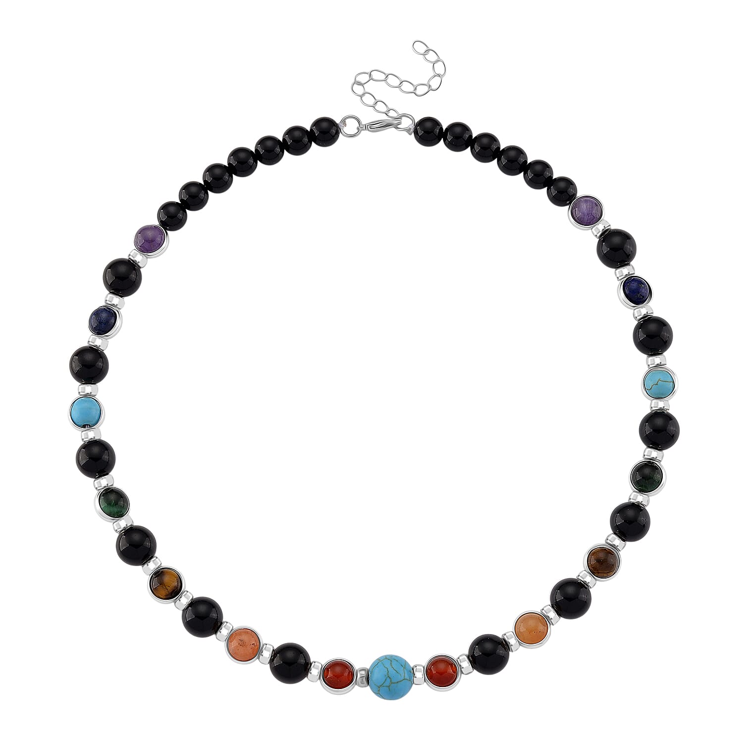 Tucson Find- Multi Gemstones Necklace (Size - 18 - 2) 213.00 Ct.