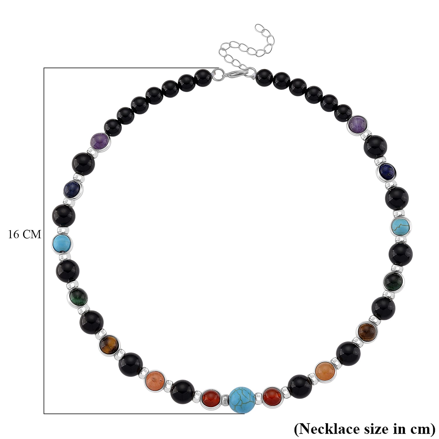 Tucson Find- Multi Gemstones Necklace (Size - 18 - 2) 213.00 Ct.