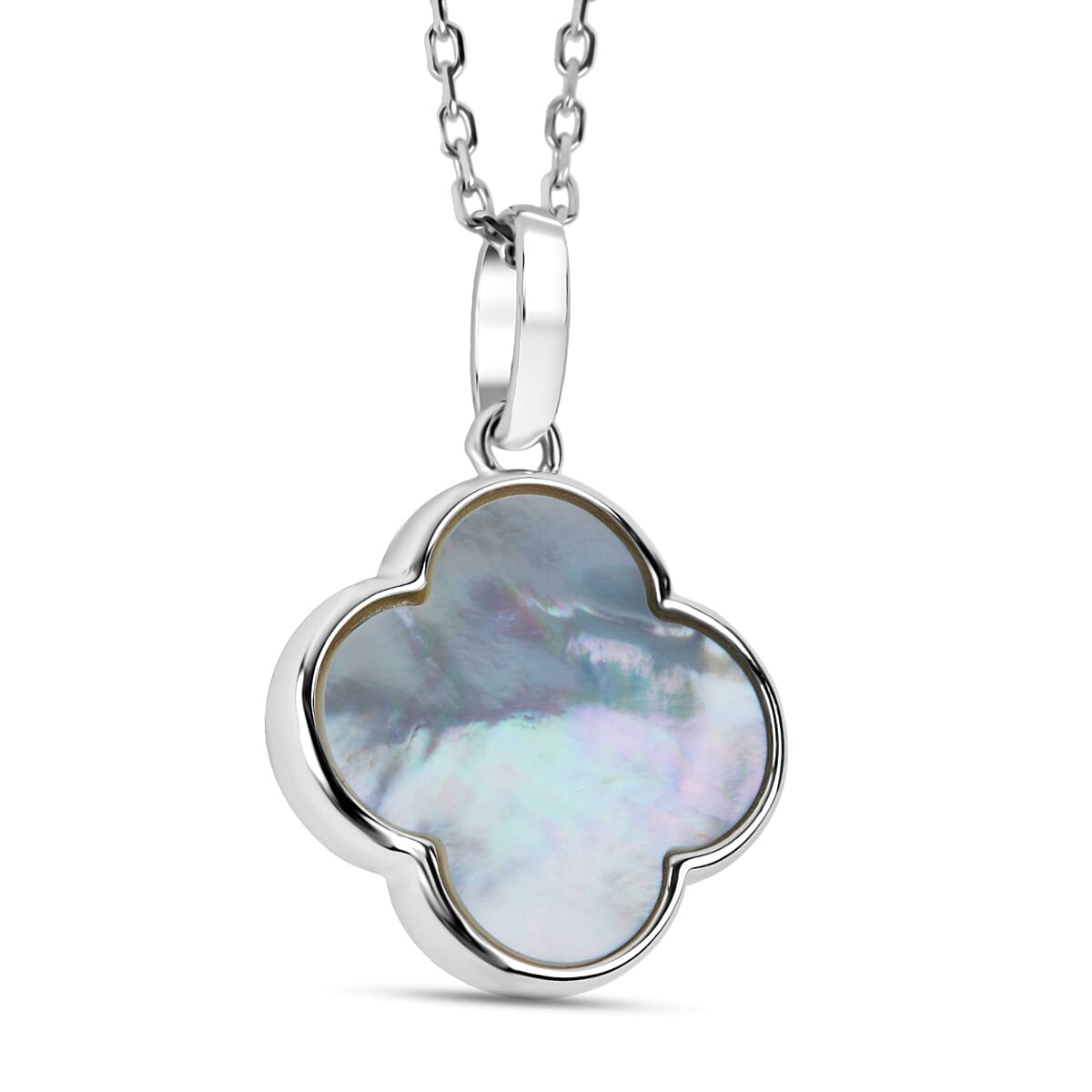 Blue Apatite Pendant with Chain (Size - 16 - 2 Ext) with Lobster Clasp In Rhodium Overlay Sterling Silver 4.00 Ct.