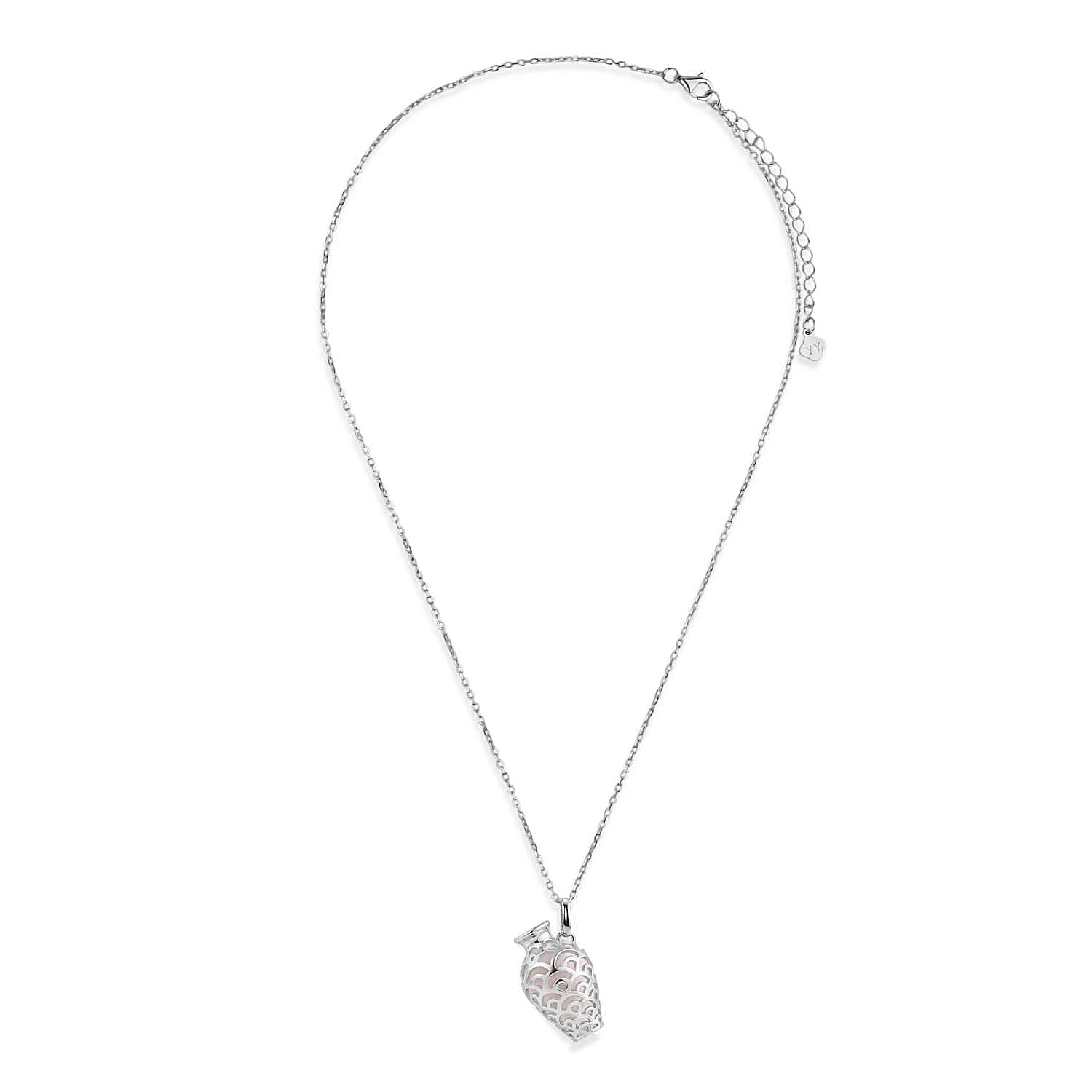 Peridot Pendant with Chain (Size 16-2 Ext) with Lobster Clasp in Rhodium Overlay Sterling Silver 7.00 Ct.