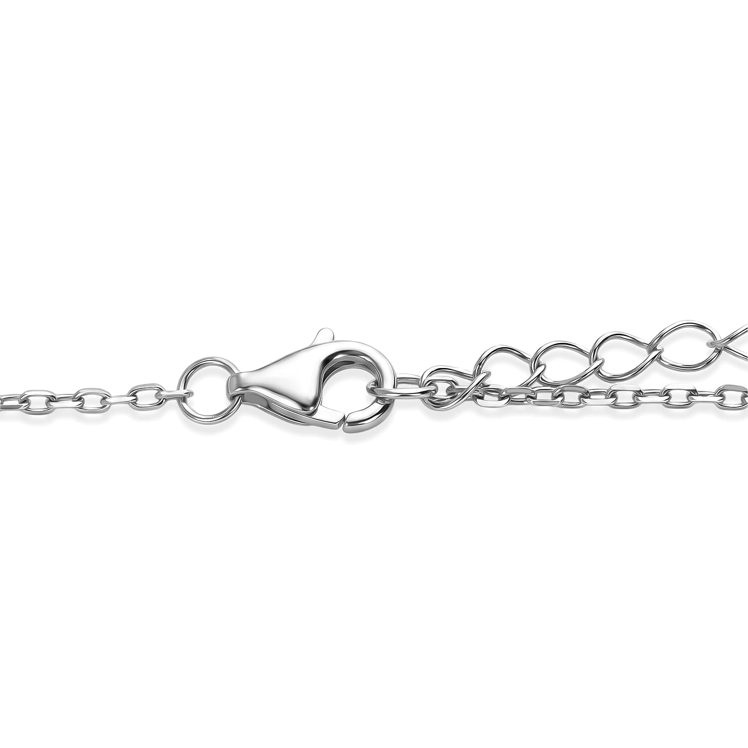 Peridot Pendant with Chain (Size 16-2 Ext) with Lobster Clasp in Rhodium Overlay Sterling Silver 7.00 Ct.