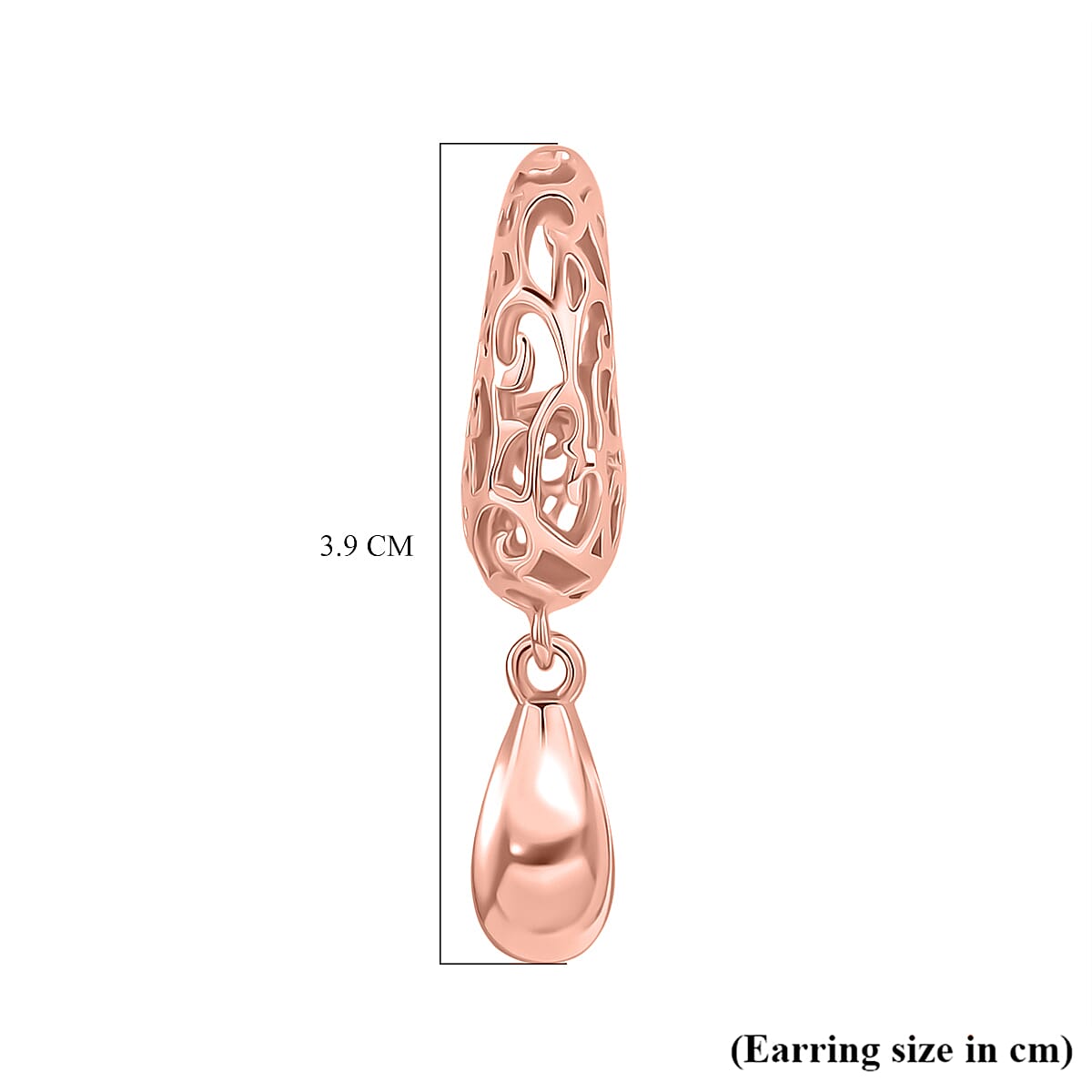 LUCY Q AirDrip Filigree Collection - Sterling Silver Earrings with Push Backs in 18K Vermeil Rose Gold Plated LUCY Q AirDrip Filigree Collection - Sterling Silver Earrings with Push Backs in 18K Vermeil Rose Gold Plated