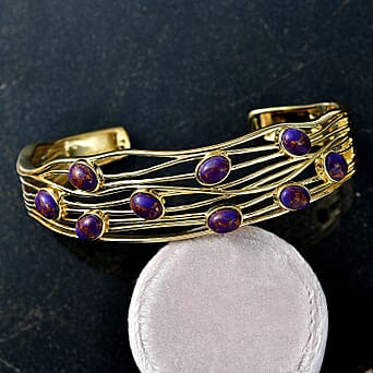 https://tjcuk.sirv.com/Products/81/7/8179538/Ever-True-Purple-Turquoise-Cuff-Bangle-Pure-Yellow-Brass-6-480-Ct_8179538_1.jpg?w=342&h=342