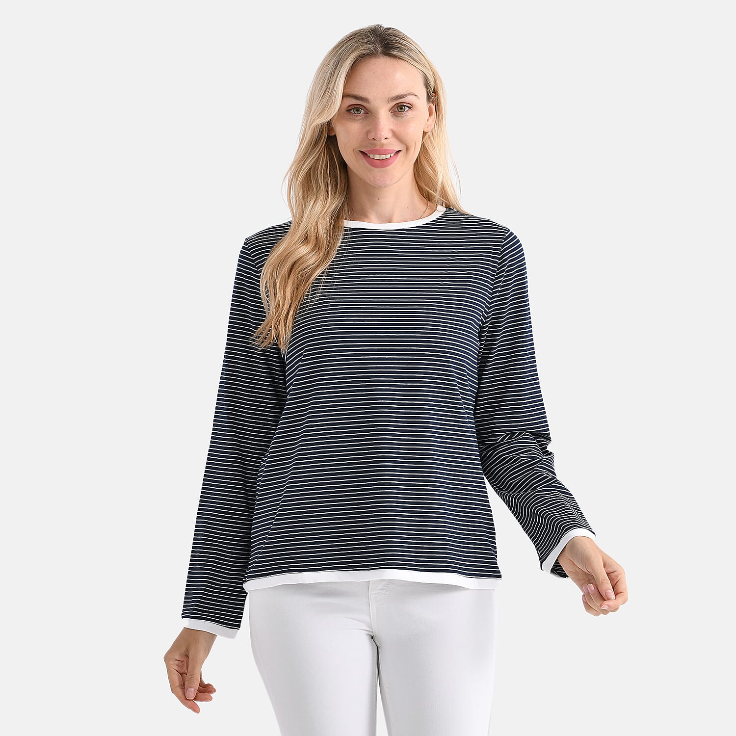 La Marey Classic Crew Neck Striped T-Shirt