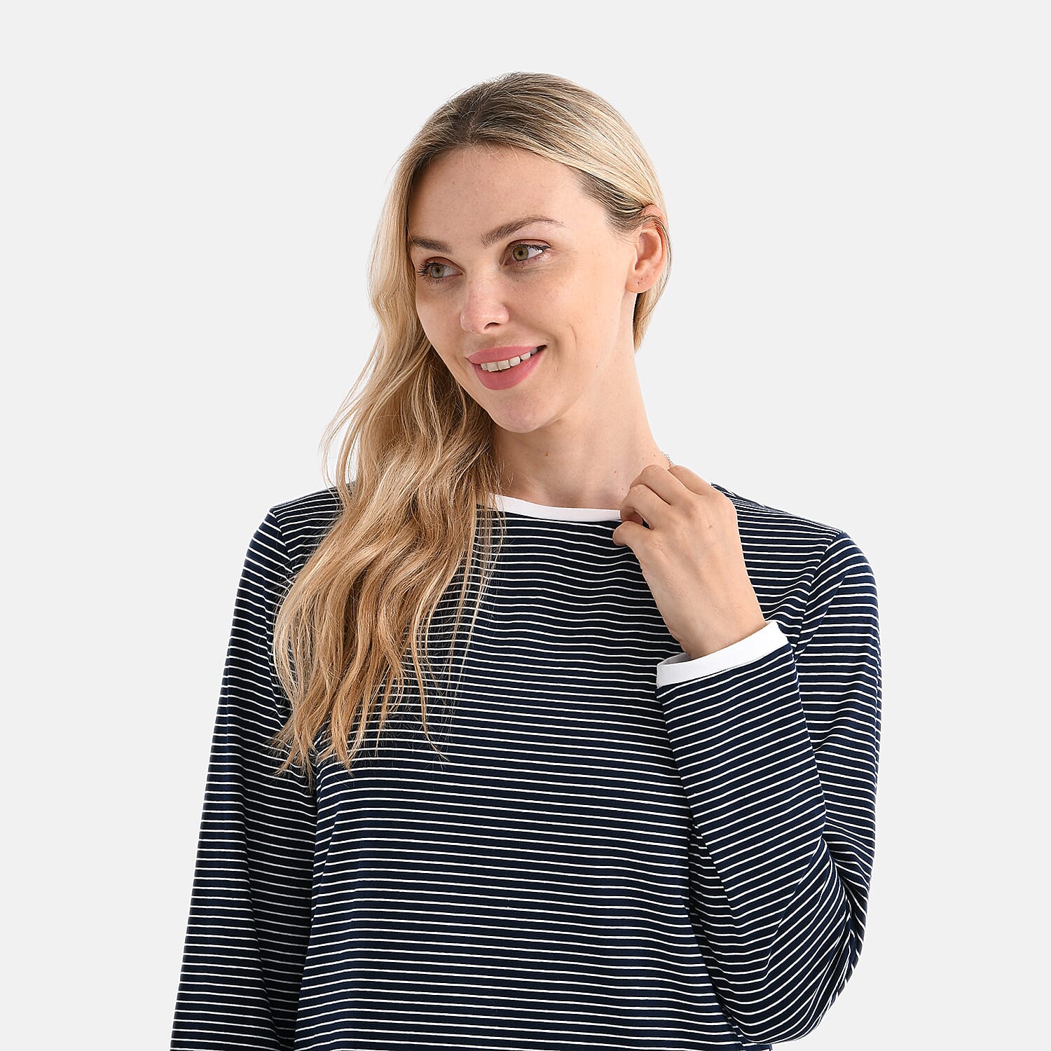 La Marey Classic Crew Neck Striped T-Shirt