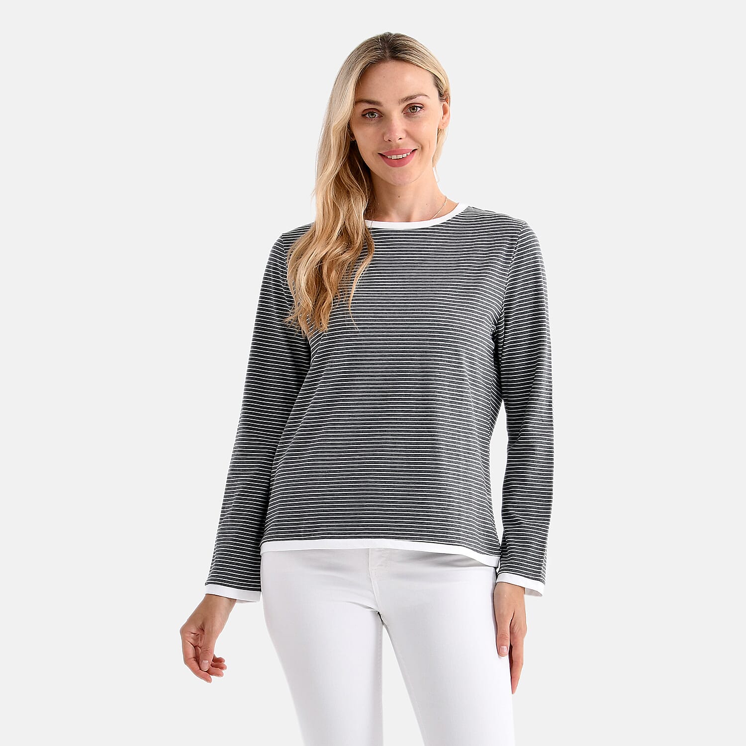 La Marey Classic Crew Neck Striped T-Shirt