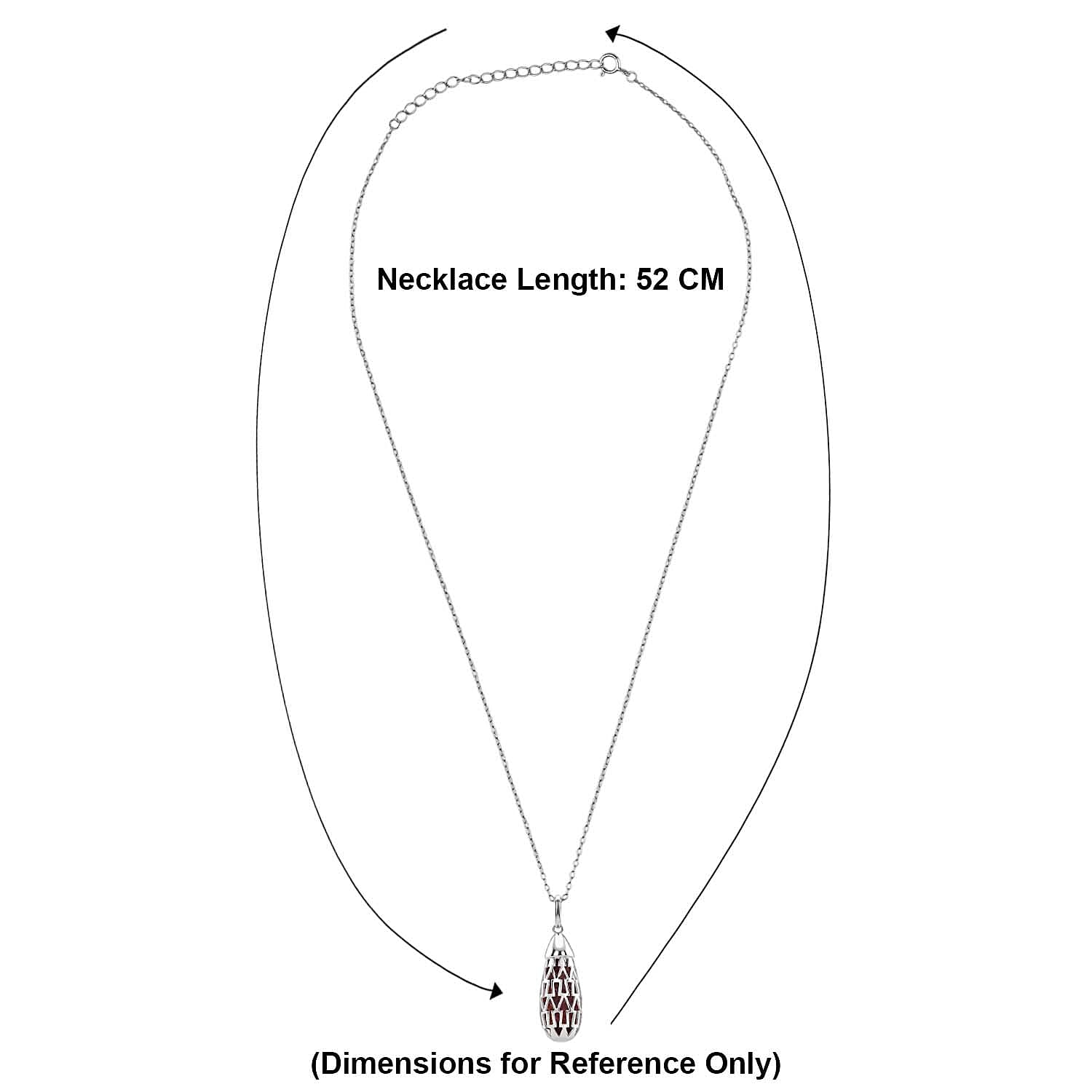 Multi Gemstones Pendant with Chain (Size 16-2 Ext) with Spring Ring Clasp in Rhodium Overlay Sterling Silver 5.00 Ct.