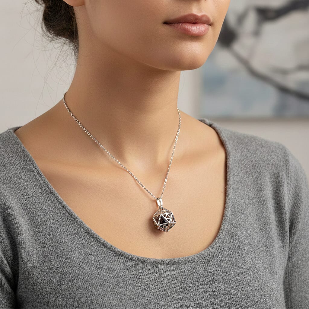 Close Out Deal - Multi Gemstones Pendant With Chain (Size 16 - 2 Ext) with Lobster Clasp Sterling Silver 3.55 Ct, Silver Wt. 5.40 Gms.