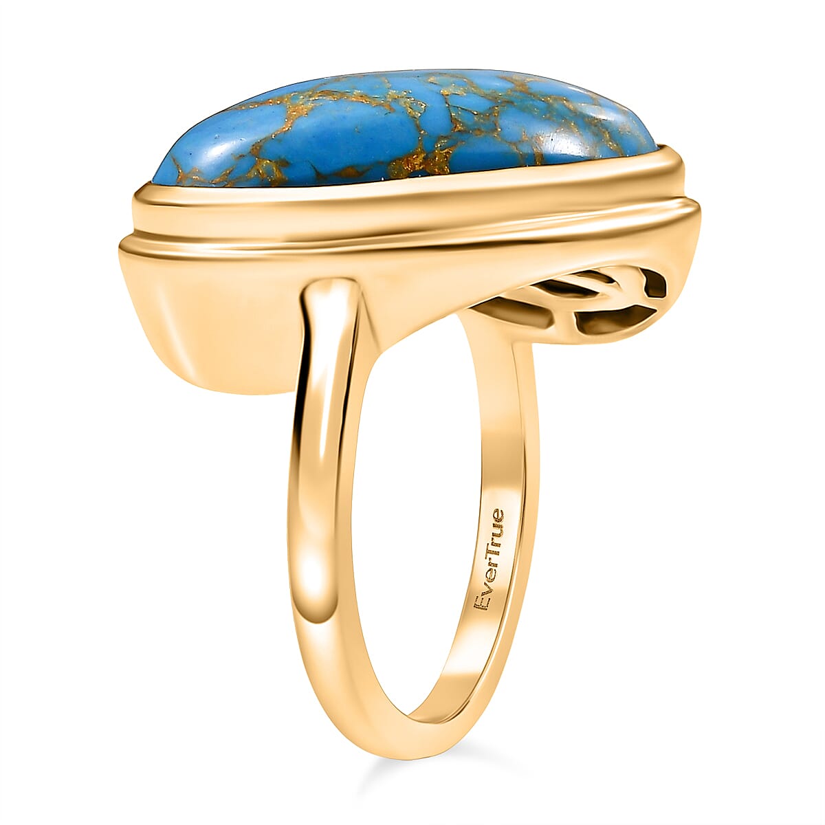 Tucson Find - Blue Turquoise Solitaire Ring 7.61 Ct.