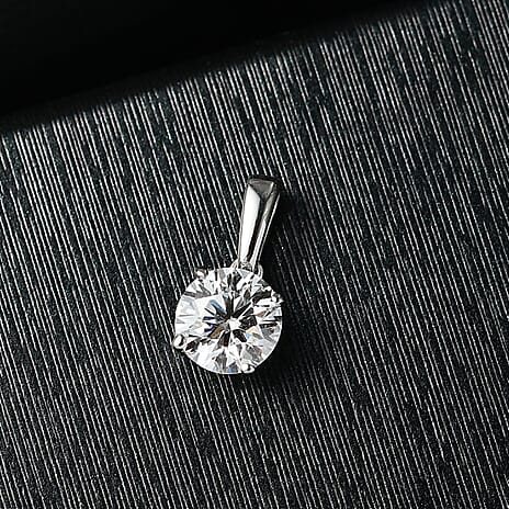 Luxuriant Diamond 14K White Gold SGL Certified (VS-EF) Lab Grown Diamond Solitaire Pendant 1.00 Ct