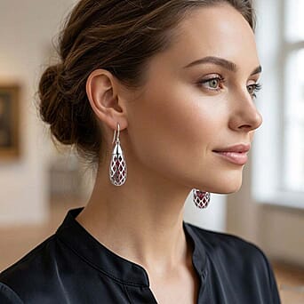 https://tjcuk.sirv.com/Products/81/7/8179970/Multi-Gemstones-Earring-with-Hook-in-Rhodium-Overlay-Sterling-Silver-9_8179970_2.jpg?w=342&h=342