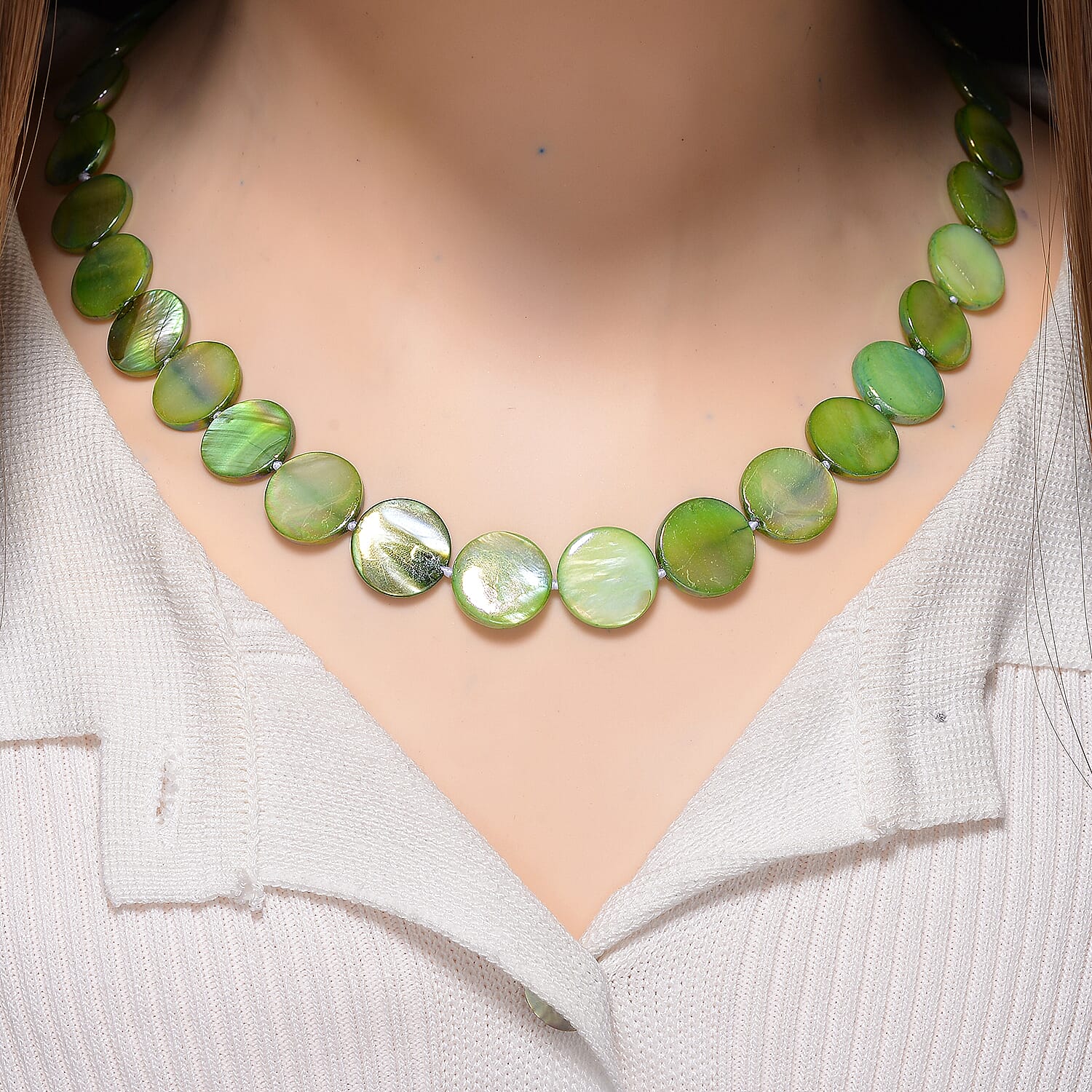 Pearl Stone Necklace (Size - 30)