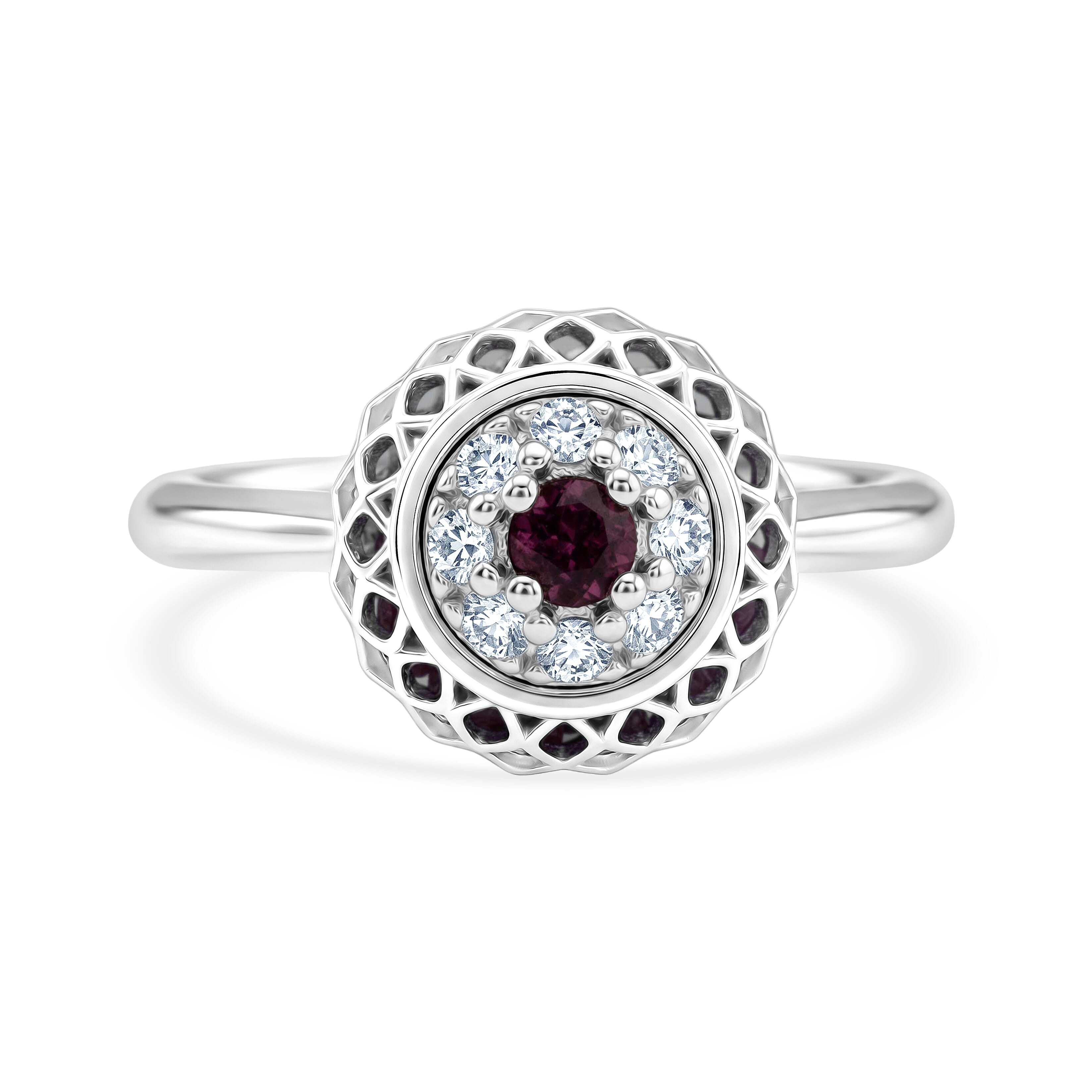 Pink Spinel Ring in Rhodium Overlay Sterling Silver 2.32 Ct.