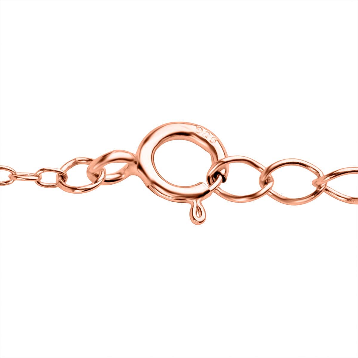 Blue Apatite Pendant with Chain (Size 16-2 Ext) with Spring Ring Clasp in Yellow Gold Plated in Rose Gold Plated Sterling Silver 5.00 Ct.