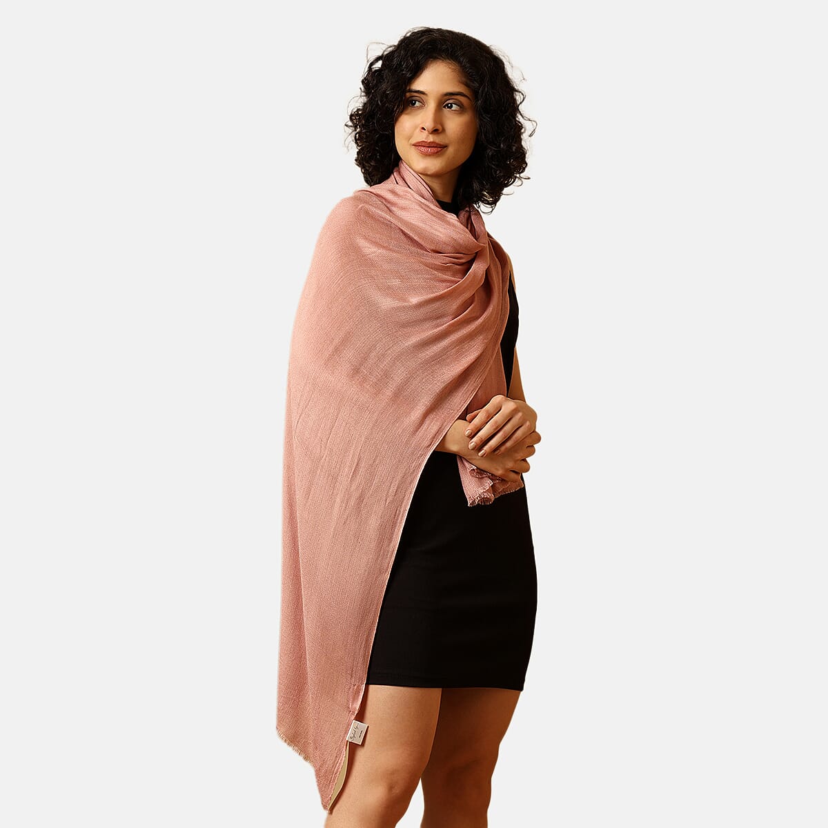 Styled By 100% Modal Diamond Weave Scarf (190x70 cm) - Peach