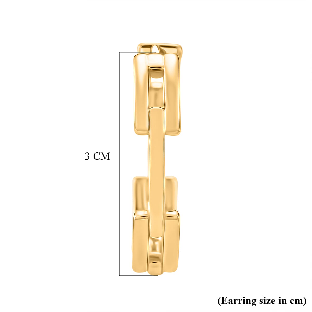 Yellow Gold Tone Hoop Earring Yellow Gold Tone Hoop Earring
