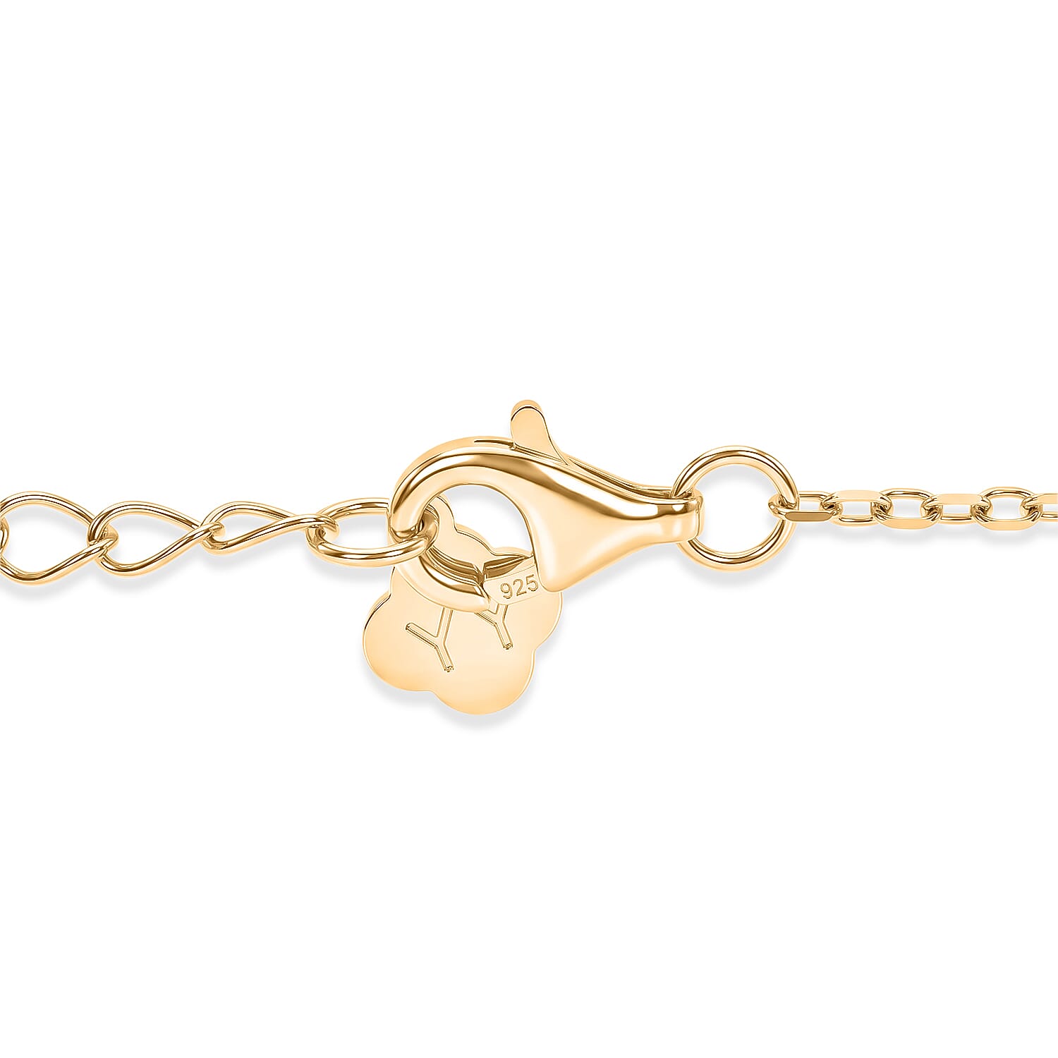 Blue Apatite Pendant with Chain ( Size - 16-2 Ext) with Lobster Clasp in Yellow Gold Plated Sterling Silver 4.00 Ct.