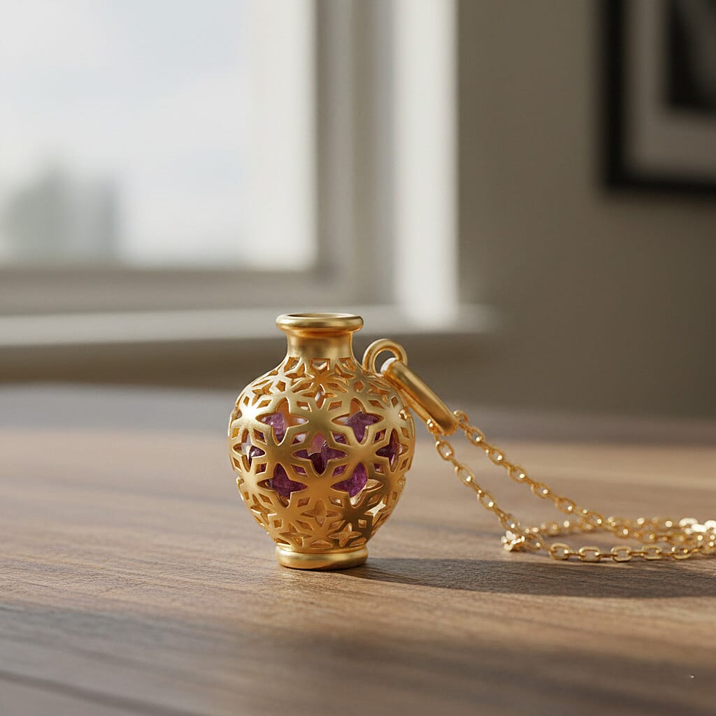 Multi Gemstones Pendant with Chain (Size 16-2 Ext) with Lobster Clasp in Yellow Gold Plated Sterling Silver 2.5 Ct.