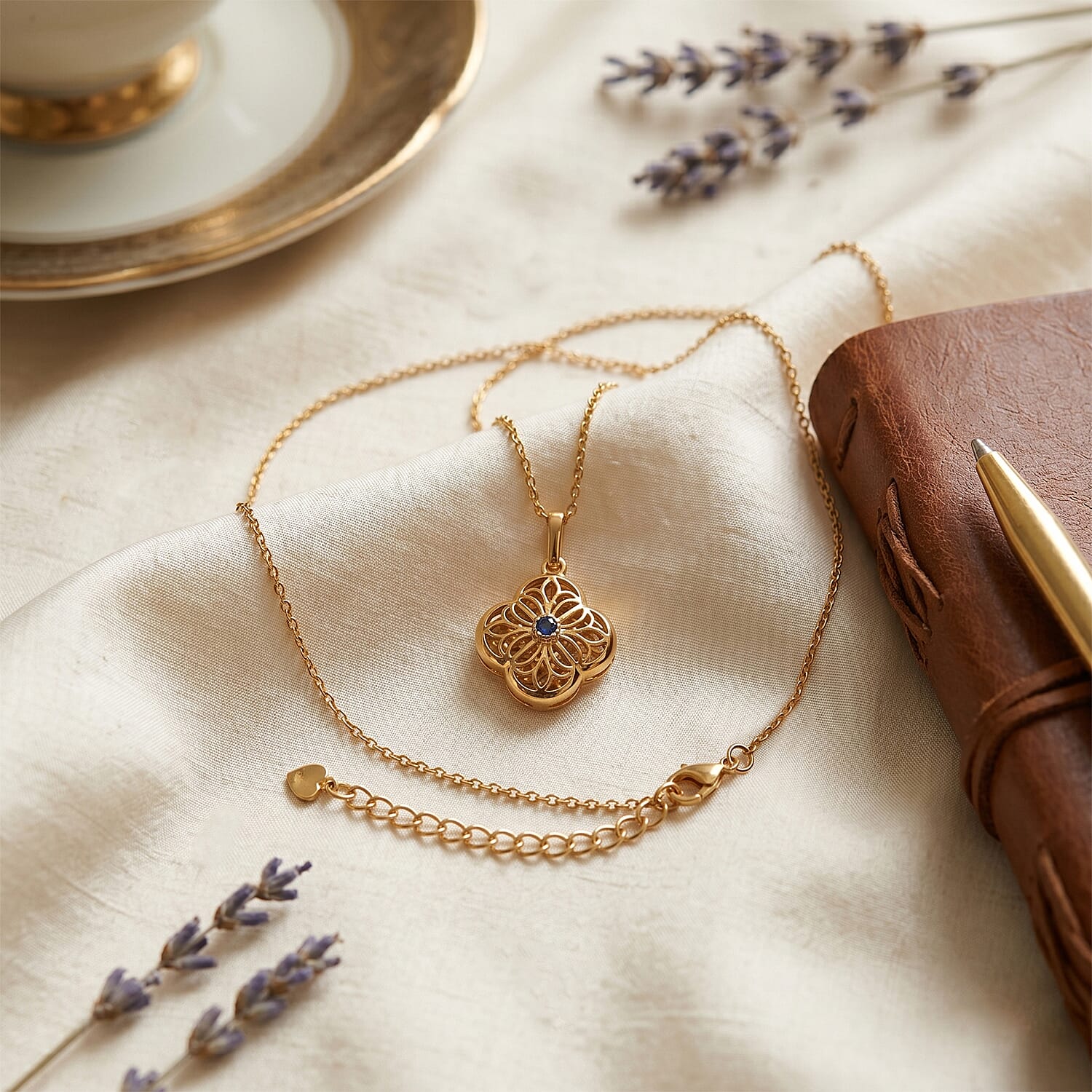 Citrine Pendant (Size 16 - 2 Ext) with Lobster Clasp in Yellow Gold Plating Sterling Silver 6.00 Ct.